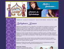 Tablet Screenshot of bellydancekizmet.com.au